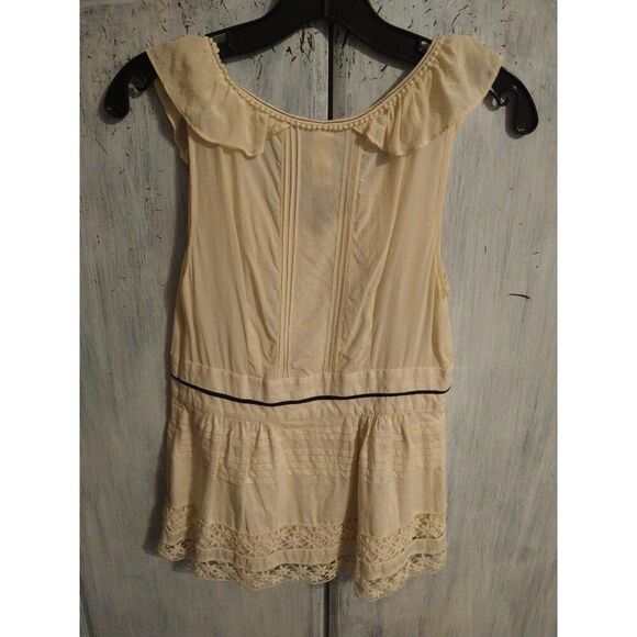 Floreal 100% lace sleeveless top Sz 2 vintage y2k - Picture 5 of 9